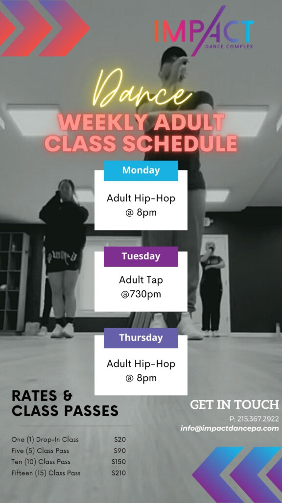 adult dance class Doylestown Pennsylvania Bucks County, hip-hop dance, tap dance